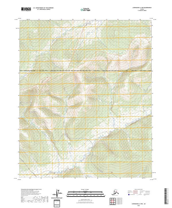 Livengood A-2 NW topographic map thumbnail