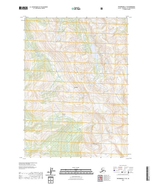 Petersburg C-1 SE topographic map thumbnail