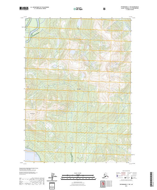 Petersburg C-1 SW topographic map thumbnail