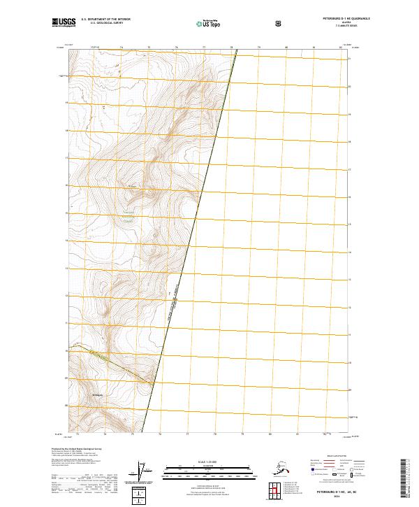 Petersburg D-1 NE topographic map thumbnail