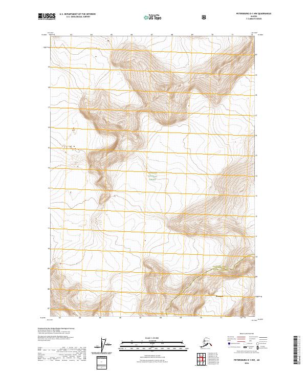 Petersburg D-1 NW topographic map thumbnail