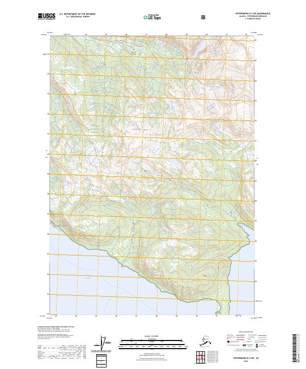 Petersburg D-2 SW topographic map thumbnail