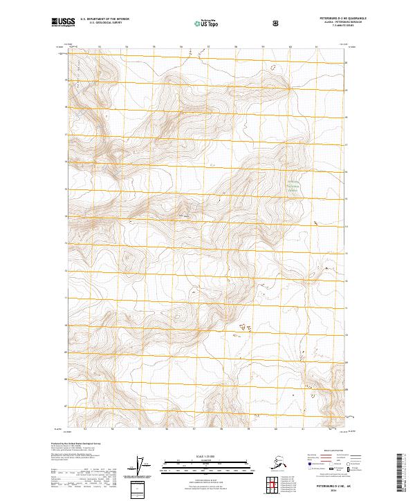 Petersburg D-2 NE topographic map thumbnail