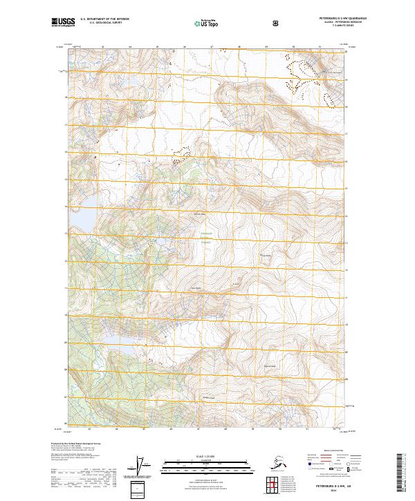 Petersburg D-2 NW topographic map thumbnail
