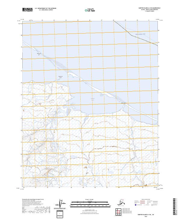 Barter Island A-4 SE topographic map thumbnail