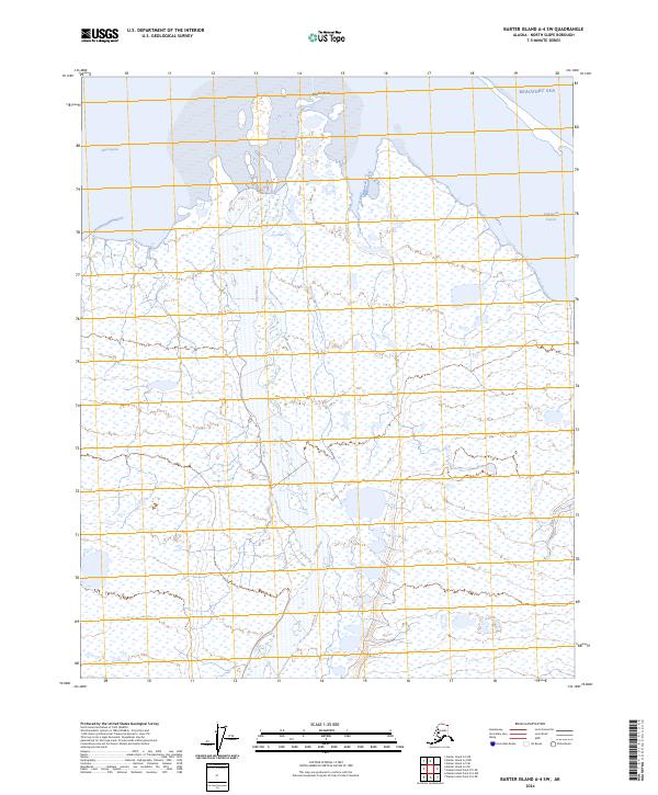 Barter Island A-4 SW topographic map thumbnail