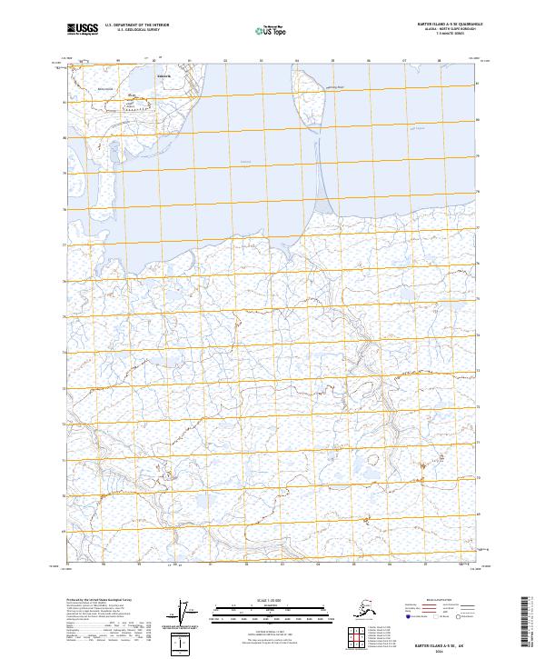 Barter Island A-5 SE topographic map thumbnail