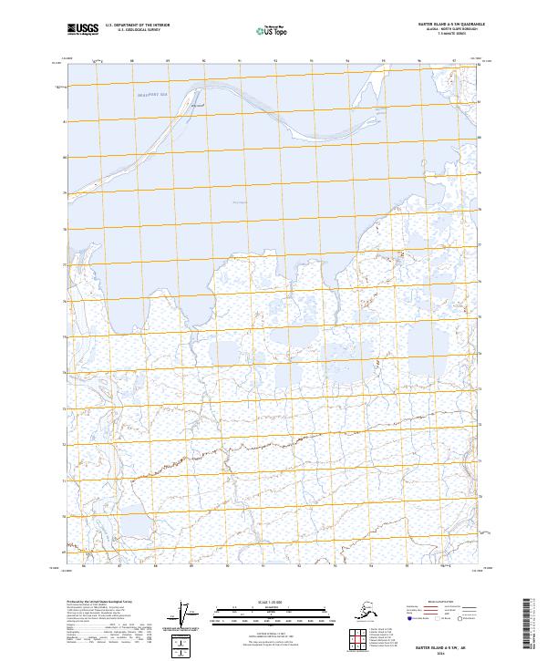 Barter Island A-5 SW topographic map thumbnail