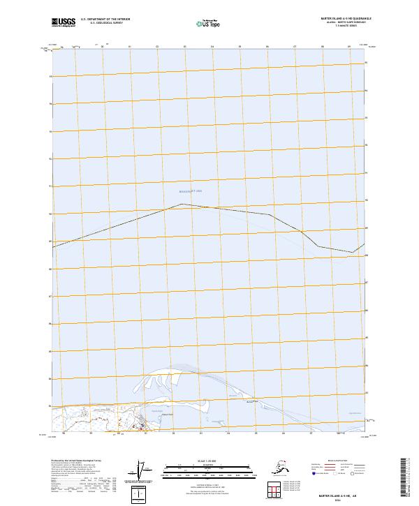 Barter Island A-5 NE topographic map thumbnail