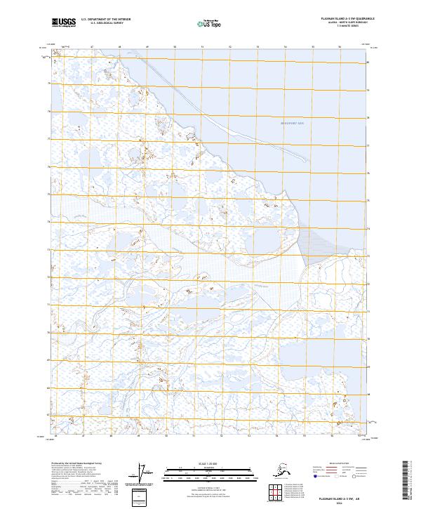 Flaxman Island A-3 SW topographic map thumbnail