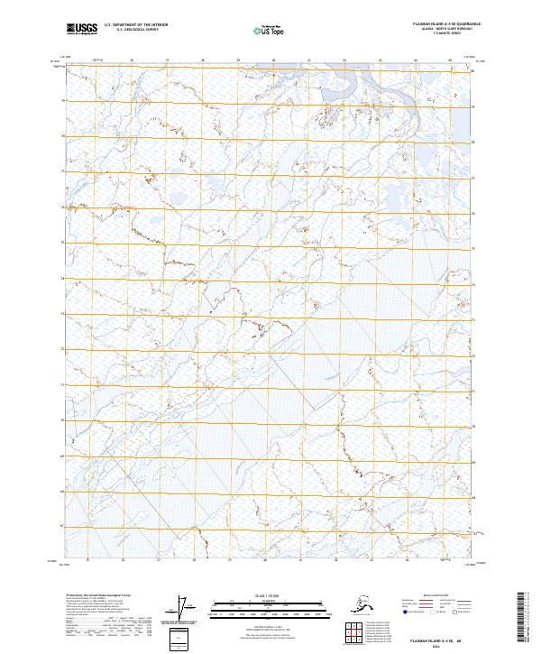 Flaxman Island A-4 SE topographic map thumbnail
