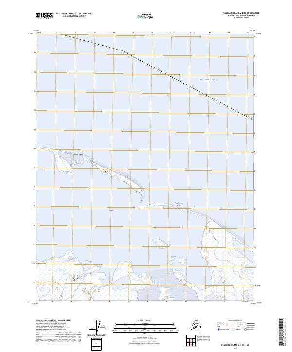 Flaxman Island A-4 NE topographic map thumbnail
