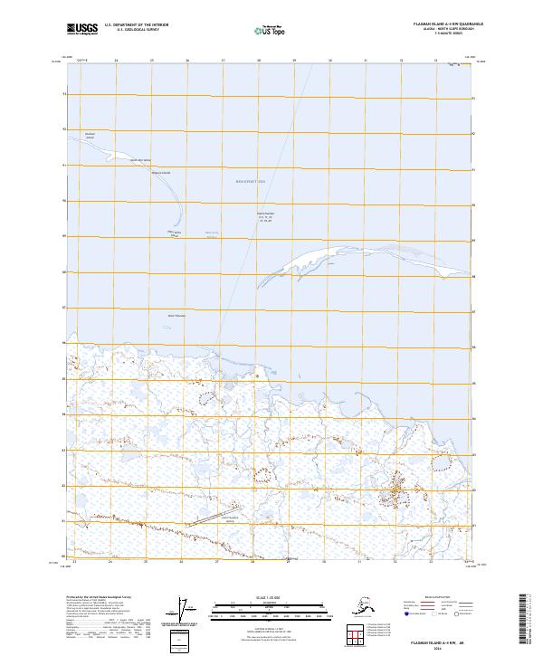 Flaxman Island A-4 NW topographic map thumbnail