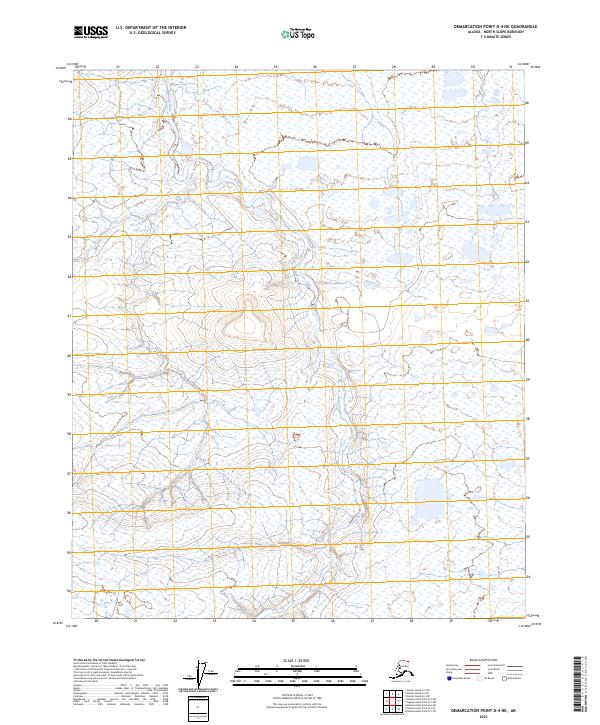 Demarcation Point D-4 NE topographic map thumbnail