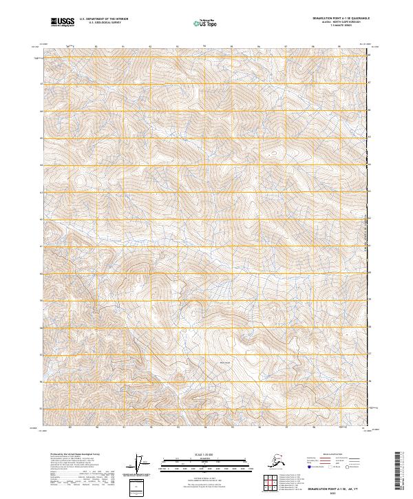 Demarcation Point A-1 SE topographic map thumbnail