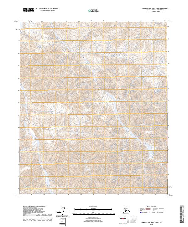 Demarcation Point A-2 SE topographic map thumbnail