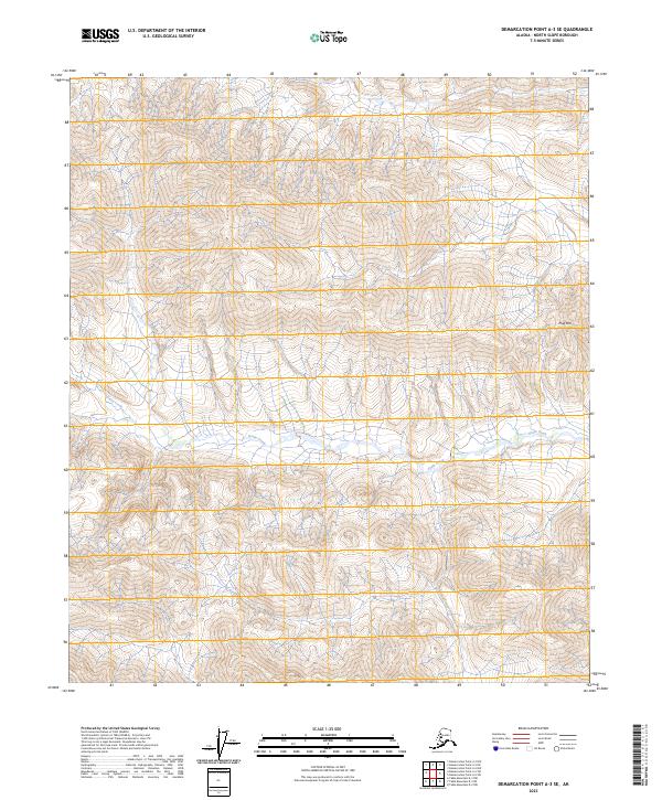 Demarcation Point A-3 SE topographic map thumbnail