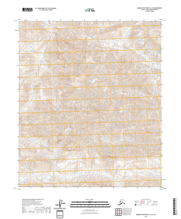 Demarcation Point A-4 SE topographic map thumbnail
