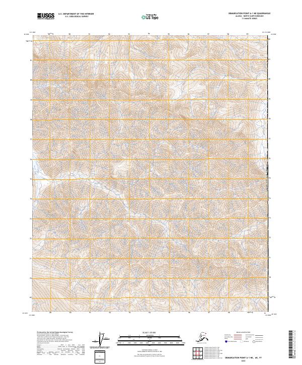 Demarcation Point A-1 NE topographic map thumbnail