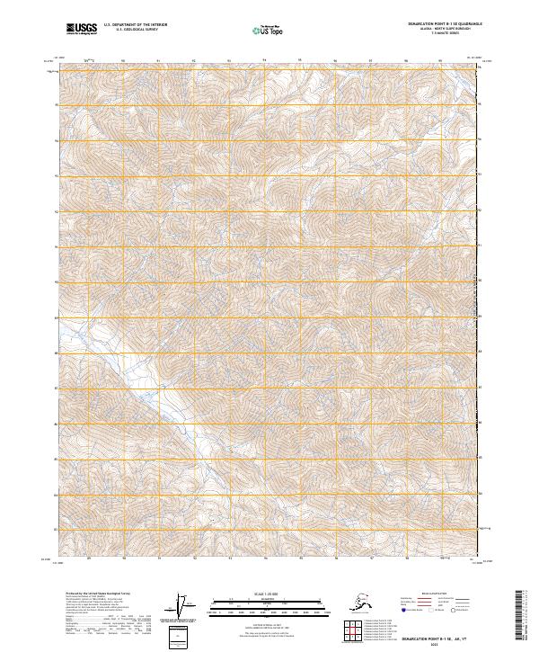 Demarcation Point B-1 SE topographic map thumbnail