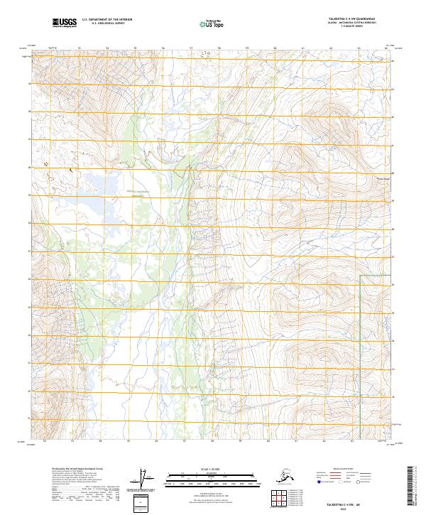 Talkeetna C-4 SW topographic map thumbnail
