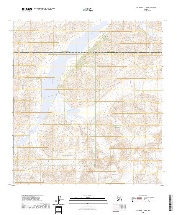 Talkeetna C-5 NW topographic map thumbnail