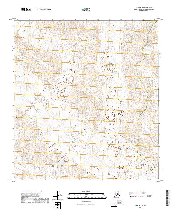 Denali A-1 SE topographic map thumbnail