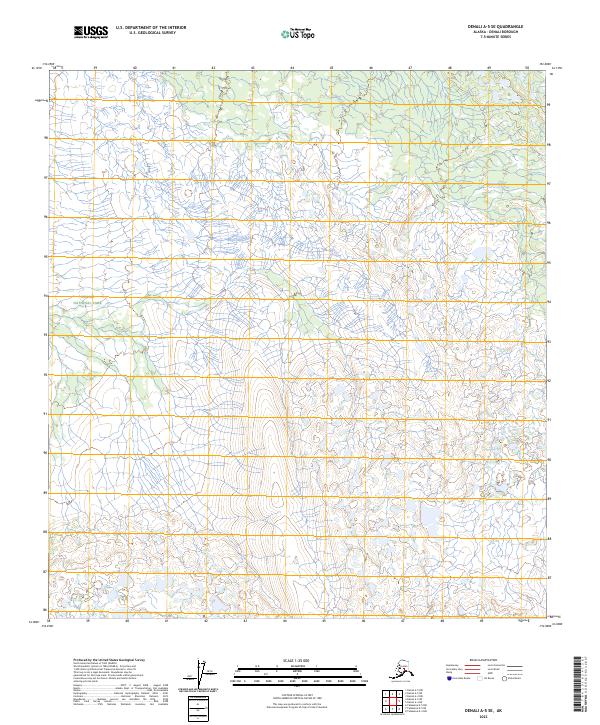 Denali A-5 SE topographic map thumbnail
