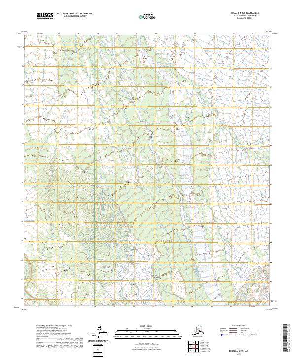 Denali A-5 SW topographic map thumbnail