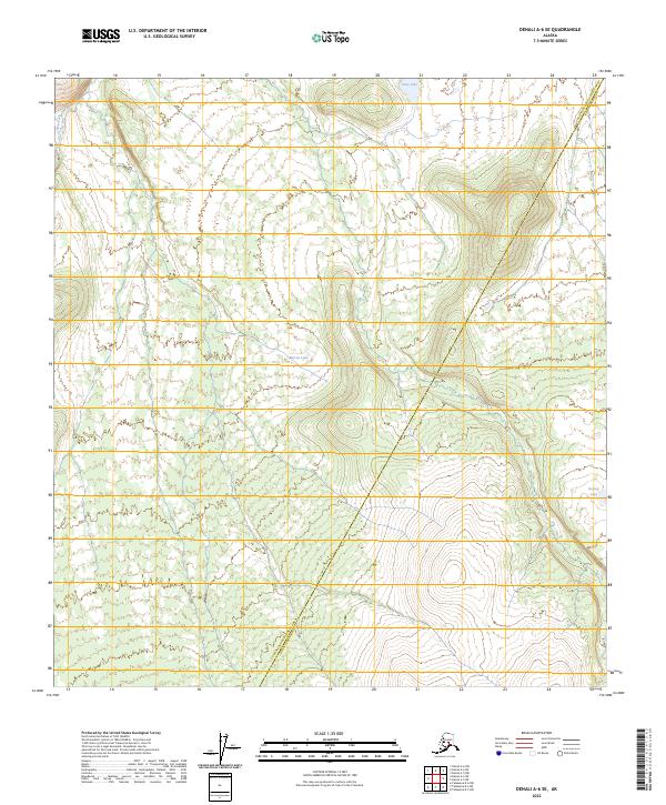 Denali A-6 SE topographic map thumbnail