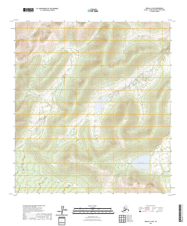 Denali A-6 SW topographic map thumbnail