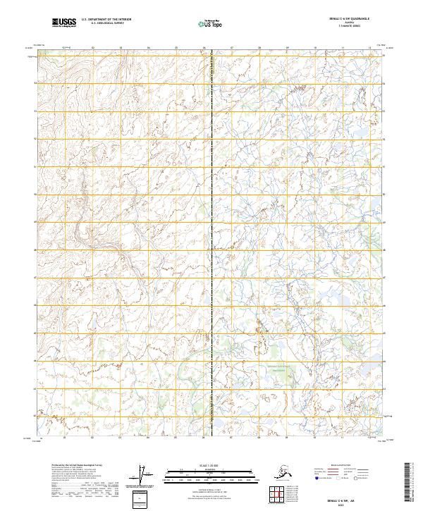 Denali C-6 SW topographic map thumbnail