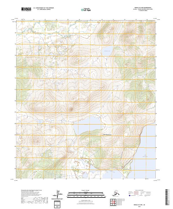 Denali D-5 NW topographic map thumbnail