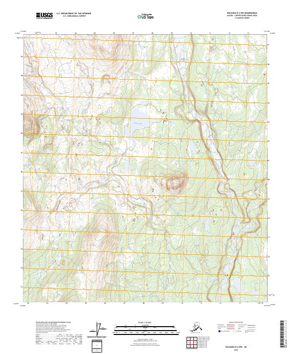 Gulkana D-2 NW topographic map thumbnail