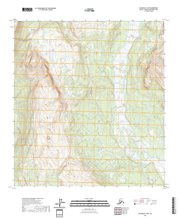 Gulkana D-3 NW topographic map thumbnail