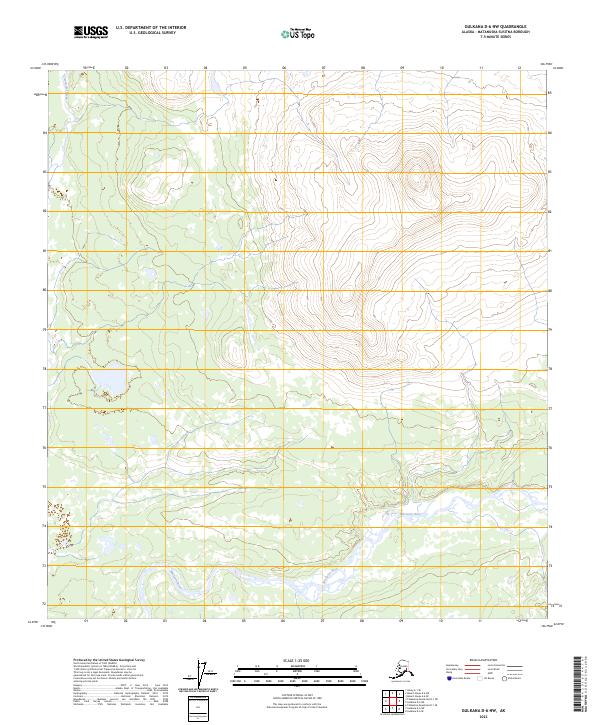 Gulkana D-6 NW topographic map thumbnail