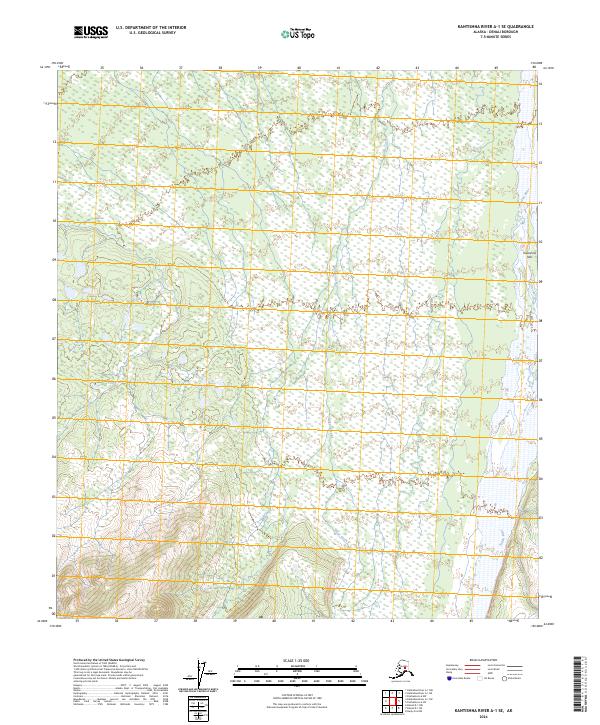 Kantishna River A-1 SE topographic map thumbnail