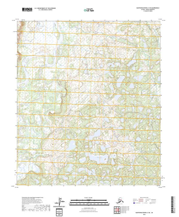 Kantishna River A-2 SE topographic map thumbnail