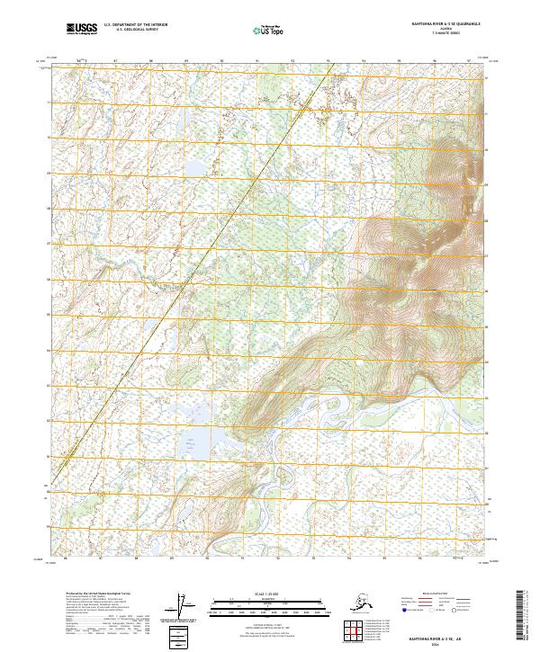 Kantishna River A-3 SE topographic map thumbnail