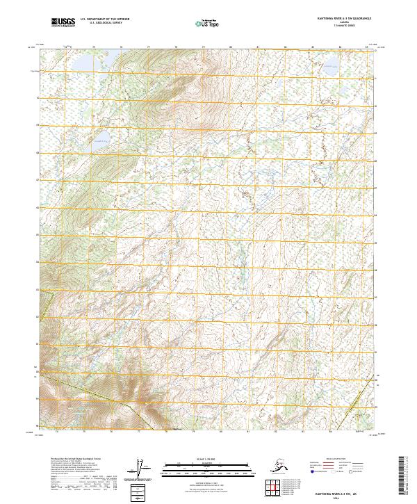 Kantishna River A-3 SW topographic map thumbnail