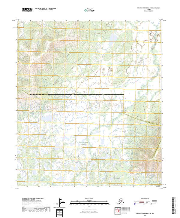 Kantishna River A-4 SE topographic map thumbnail