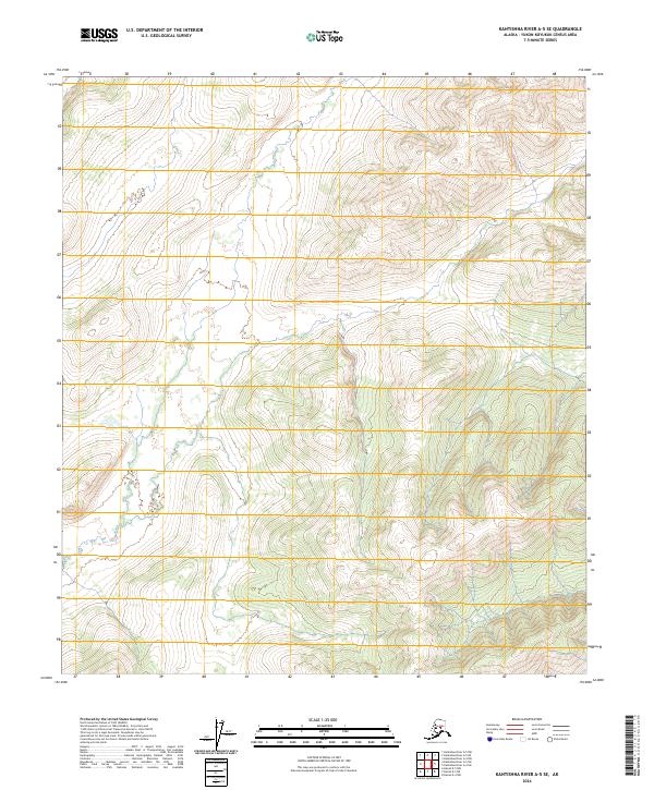 Kantishna River A-5 SE topographic map thumbnail