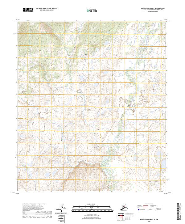 Kantishna River A-6 SE topographic map thumbnail
