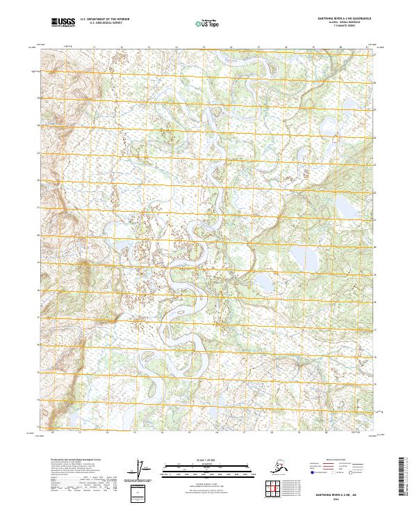 Kantishna River A-2 NE topographic map thumbnail
