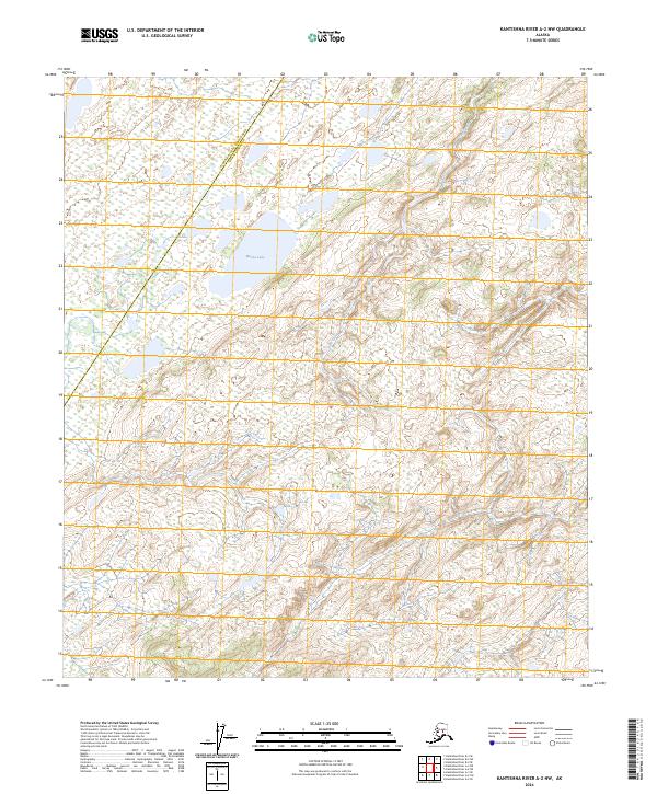 Kantishna River A-2 NW topographic map thumbnail