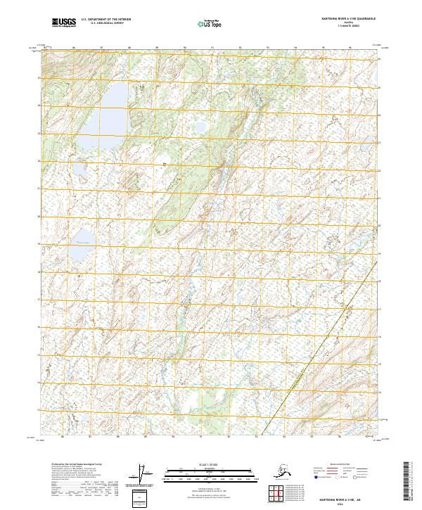 Kantishna River A-3 NE topographic map thumbnail