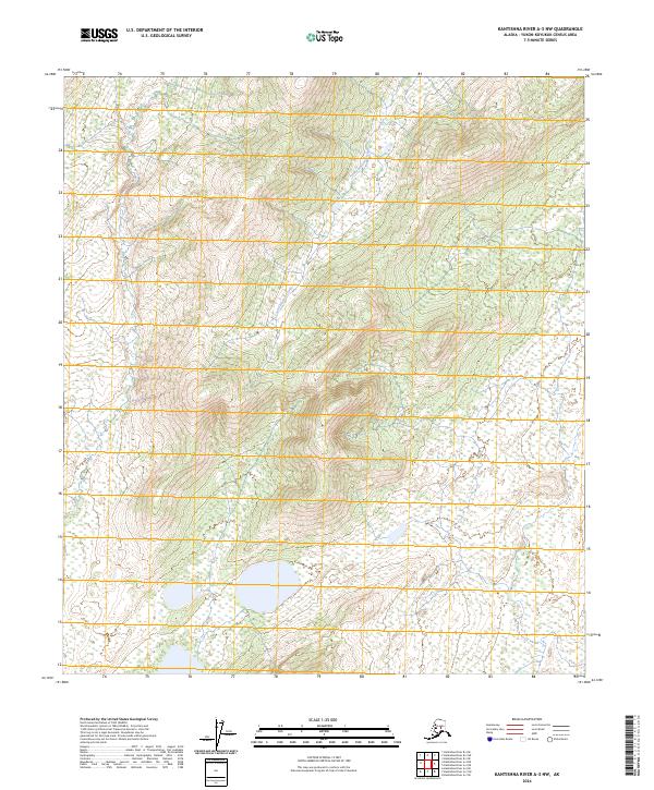 Kantishna River A-3 NW topographic map thumbnail