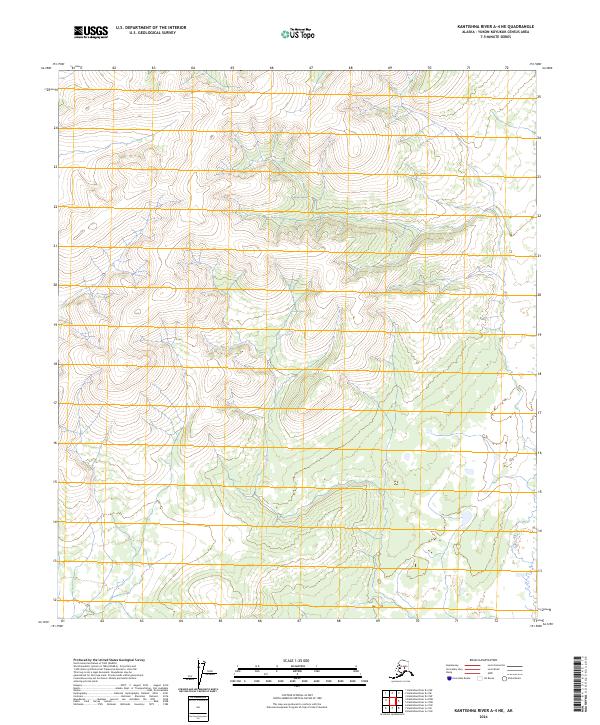 Kantishna River A-4 NE topographic map thumbnail