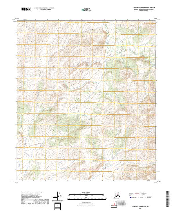 Kantishna River A-5 NE topographic map thumbnail
