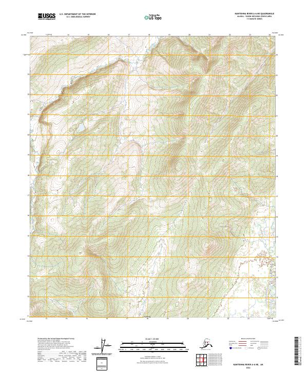 Kantishna River A-6 NE topographic map thumbnail